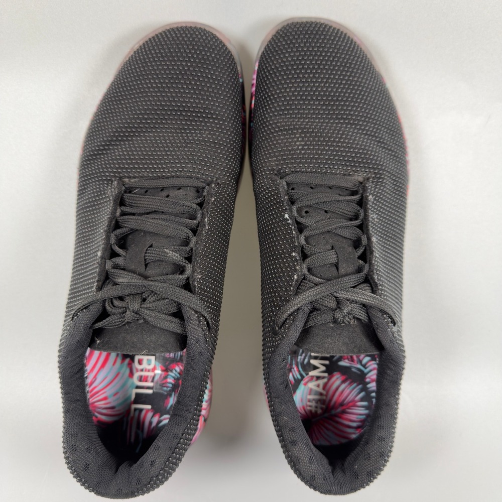 Nobull Outwork Trainer Womens 8.5 8 1/2 Gym Shoes Black Midnight Palm Low Lace - Picture 6 of 16